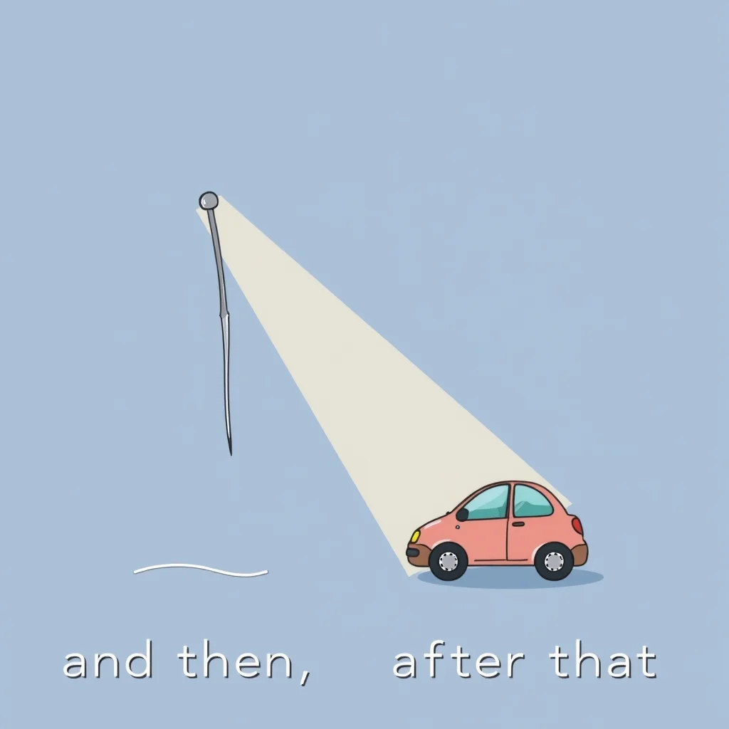 Mnemonic illustration for それから — and then, after that