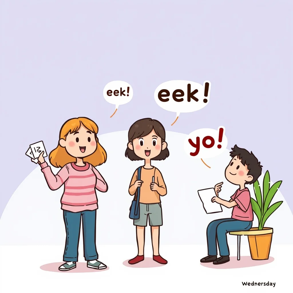 Mnemonic illustration for 水曜日 — Wednesday