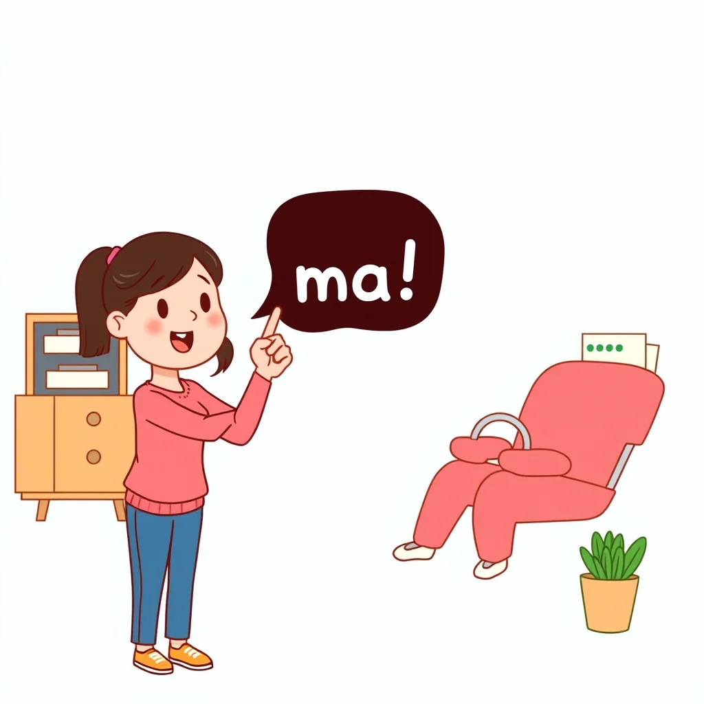 Mnemonic illustration for 済みません — excuse me, sorry