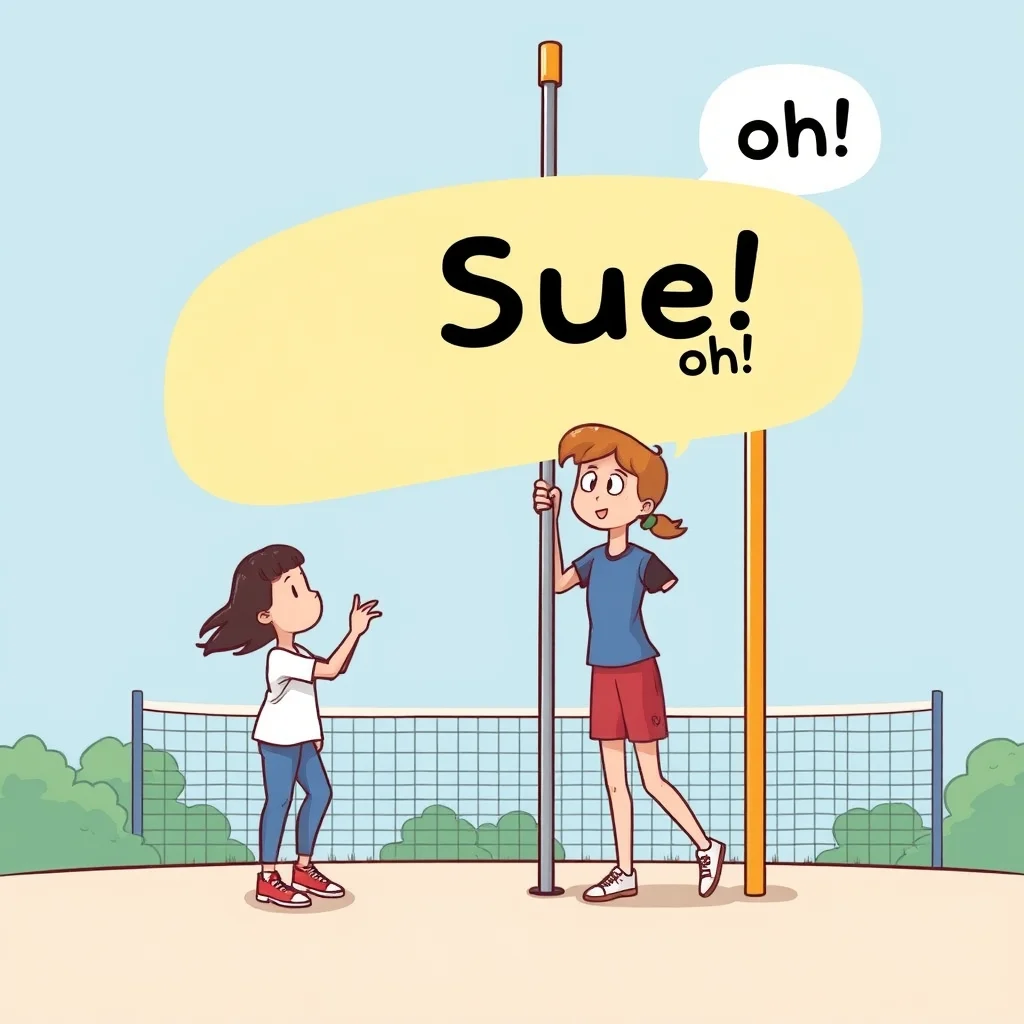 Mnemonic illustration for スポーツ — sport(s)