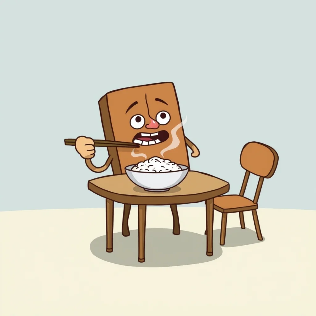Mnemonic illustration for 食べる — to eat