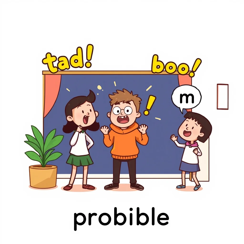 Mnemonic illustration for 多分 — probable