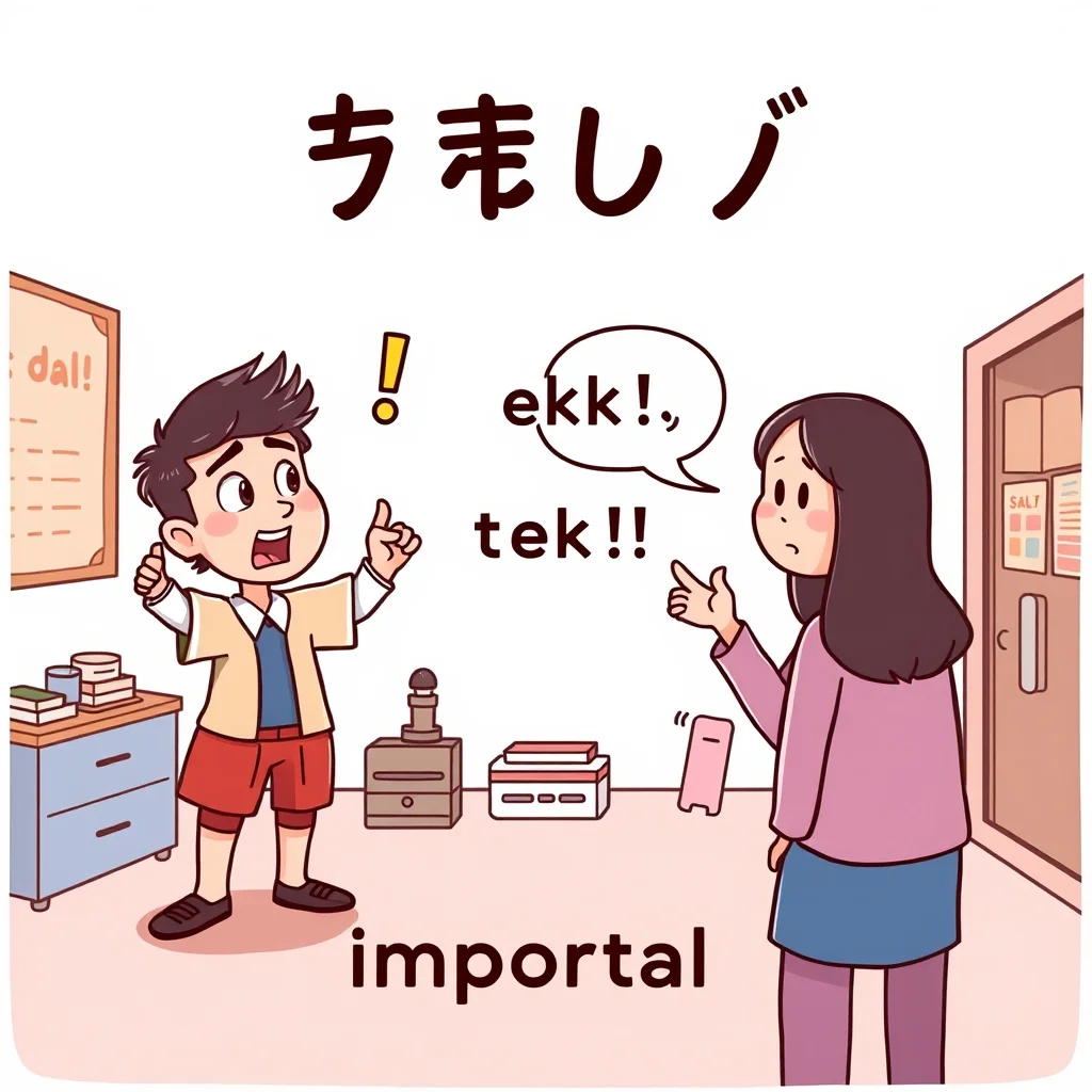 Mnemonic illustration for 大切 — important