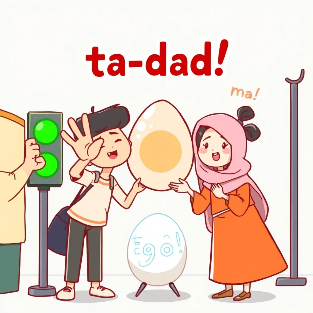 Mnemonic illustration for 卵 — egg