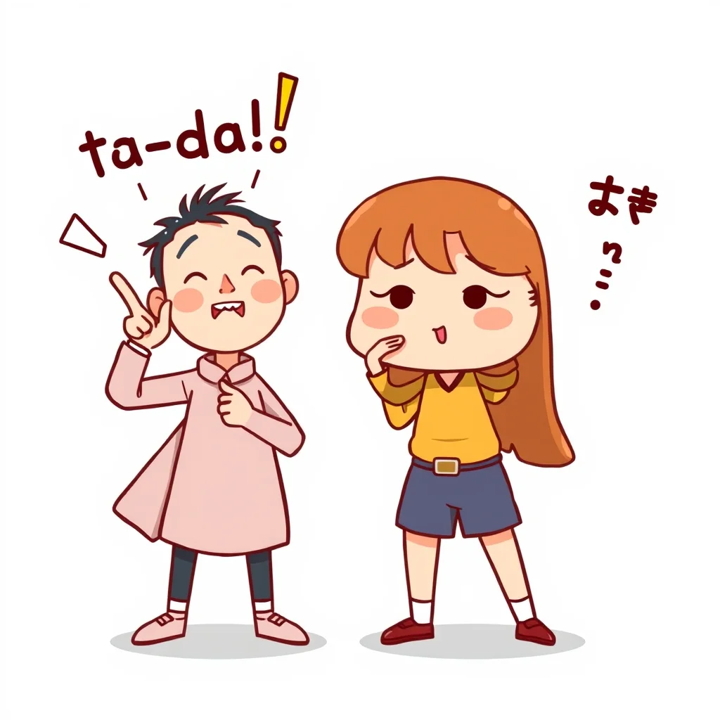 Mnemonic illustration for 楽しい — fun