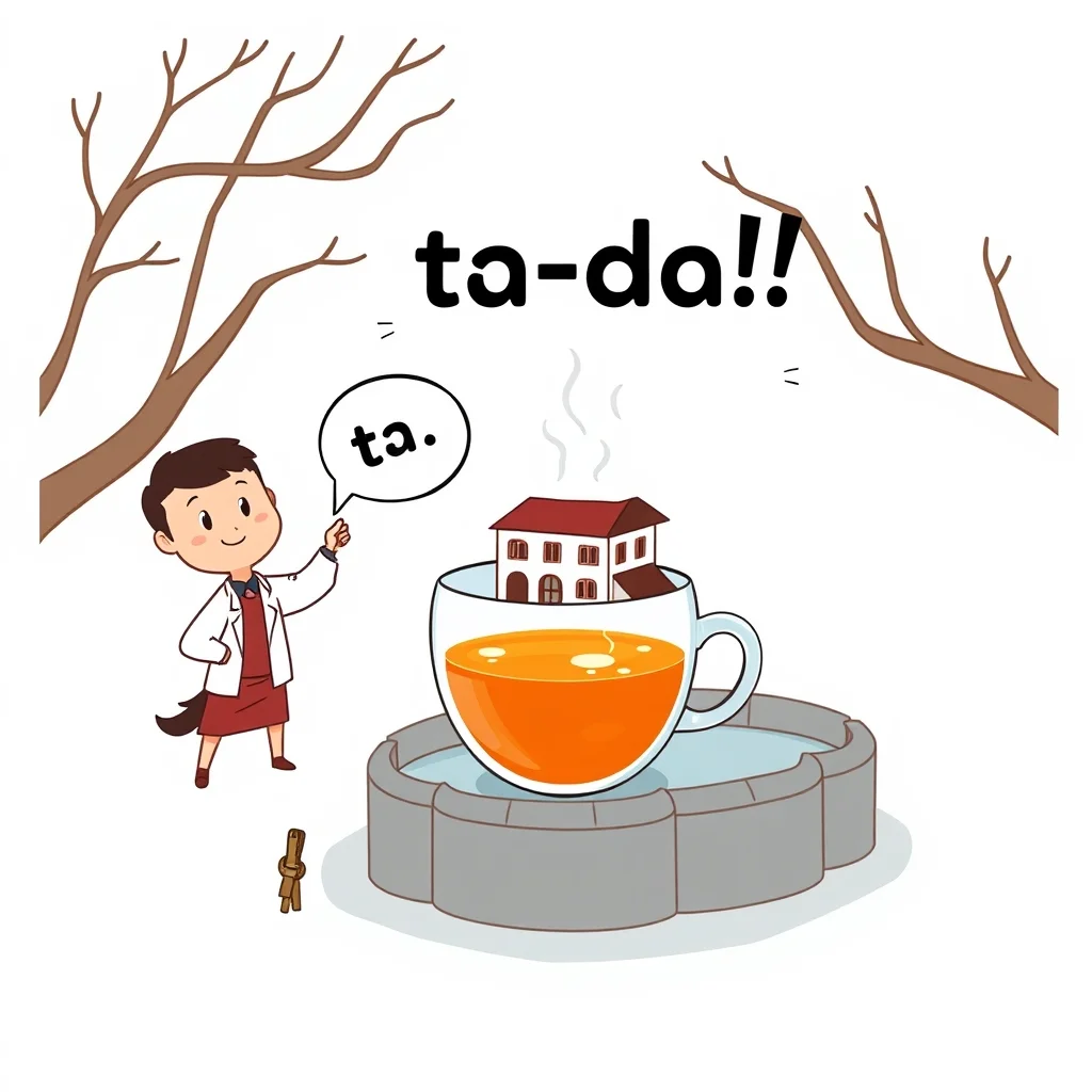 Mnemonic illustration for 建物 — building