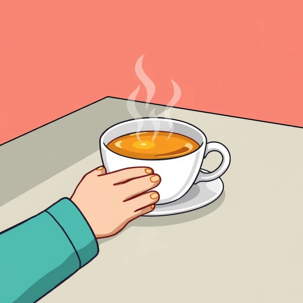 Mnemonic illustration for 手 — hand