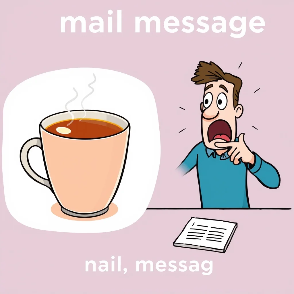 Mnemonic illustration for 手紙 — letter