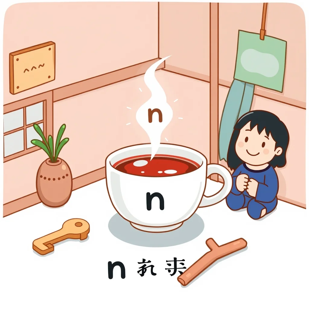 Mnemonic illustration for 天気 — weather
