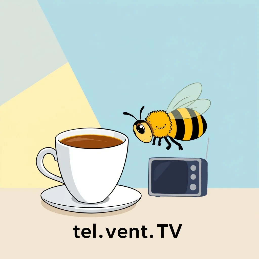 Mnemonic illustration for テレビ — television, TV