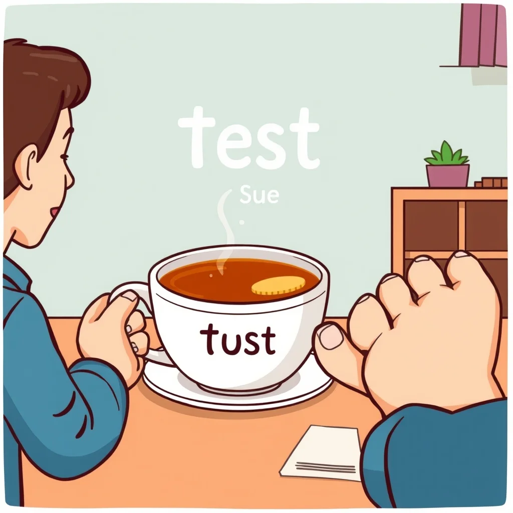 Mnemonic illustration for テスト — test