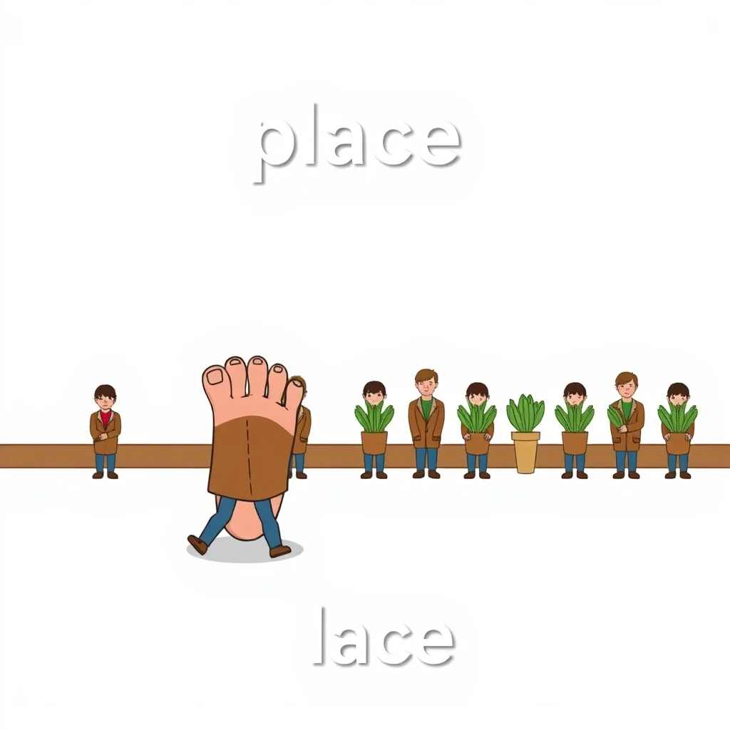Mnemonic illustration for 所 — place