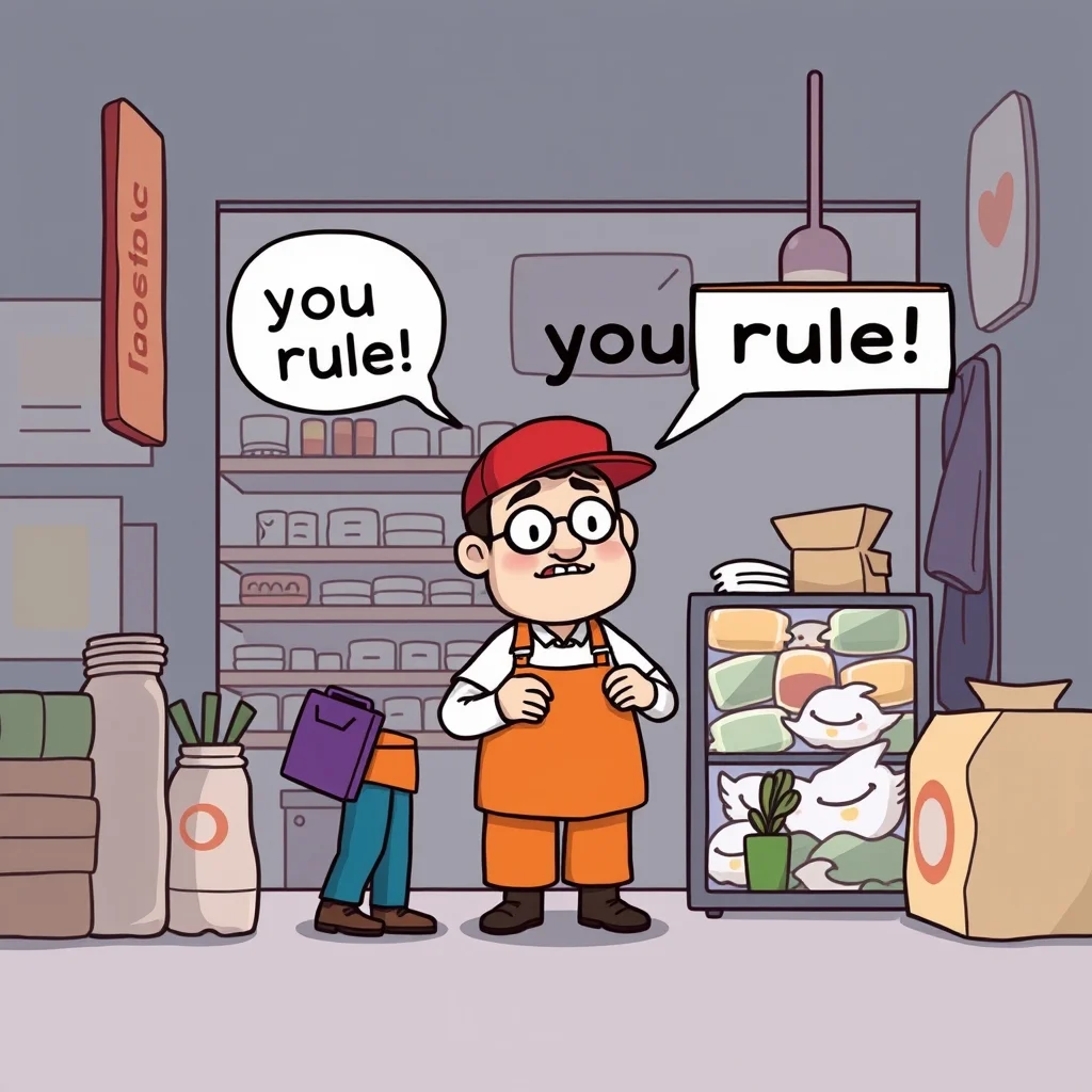 Mnemonic illustration for 煩い — noisy, annoying