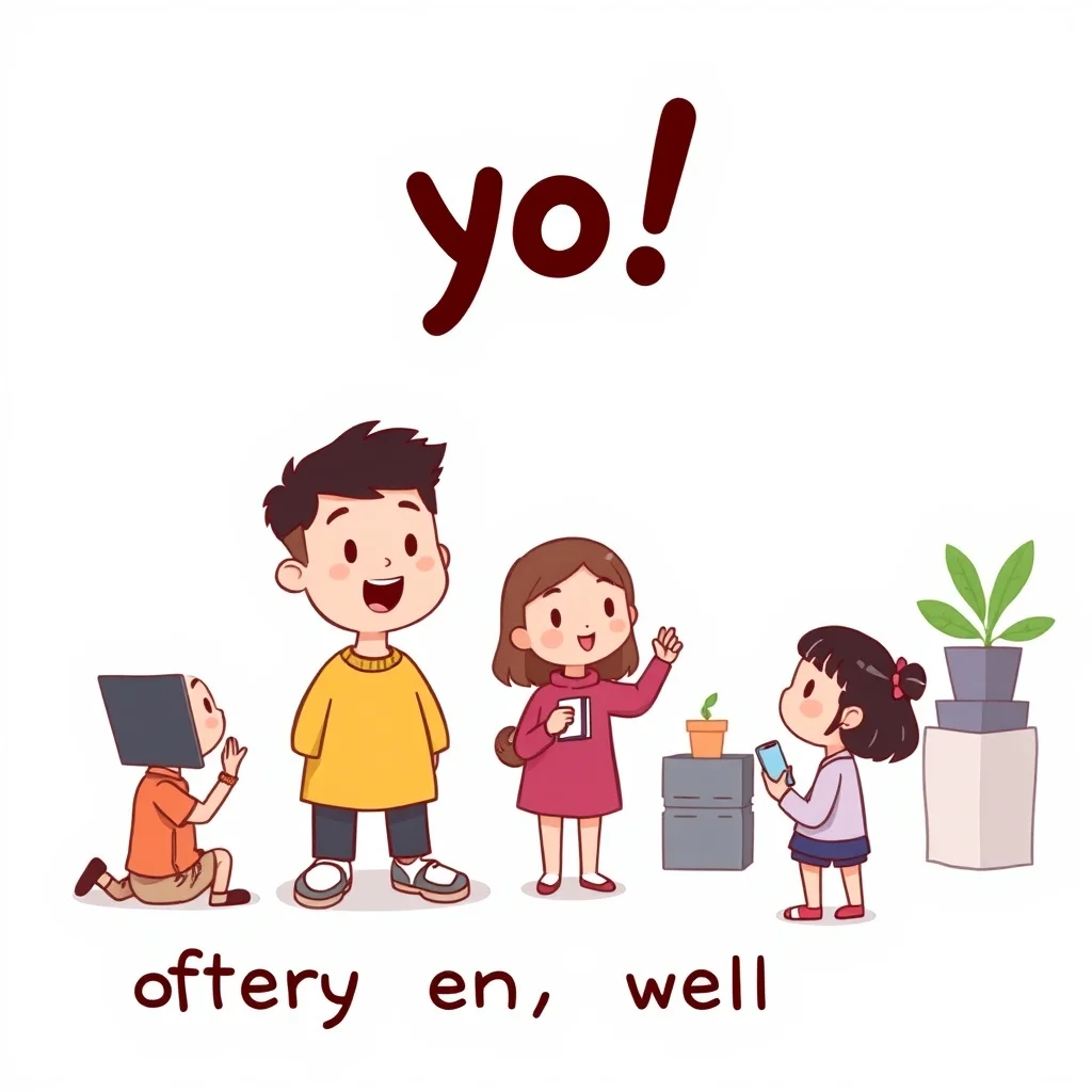 Mnemonic illustration for よく — often, well
