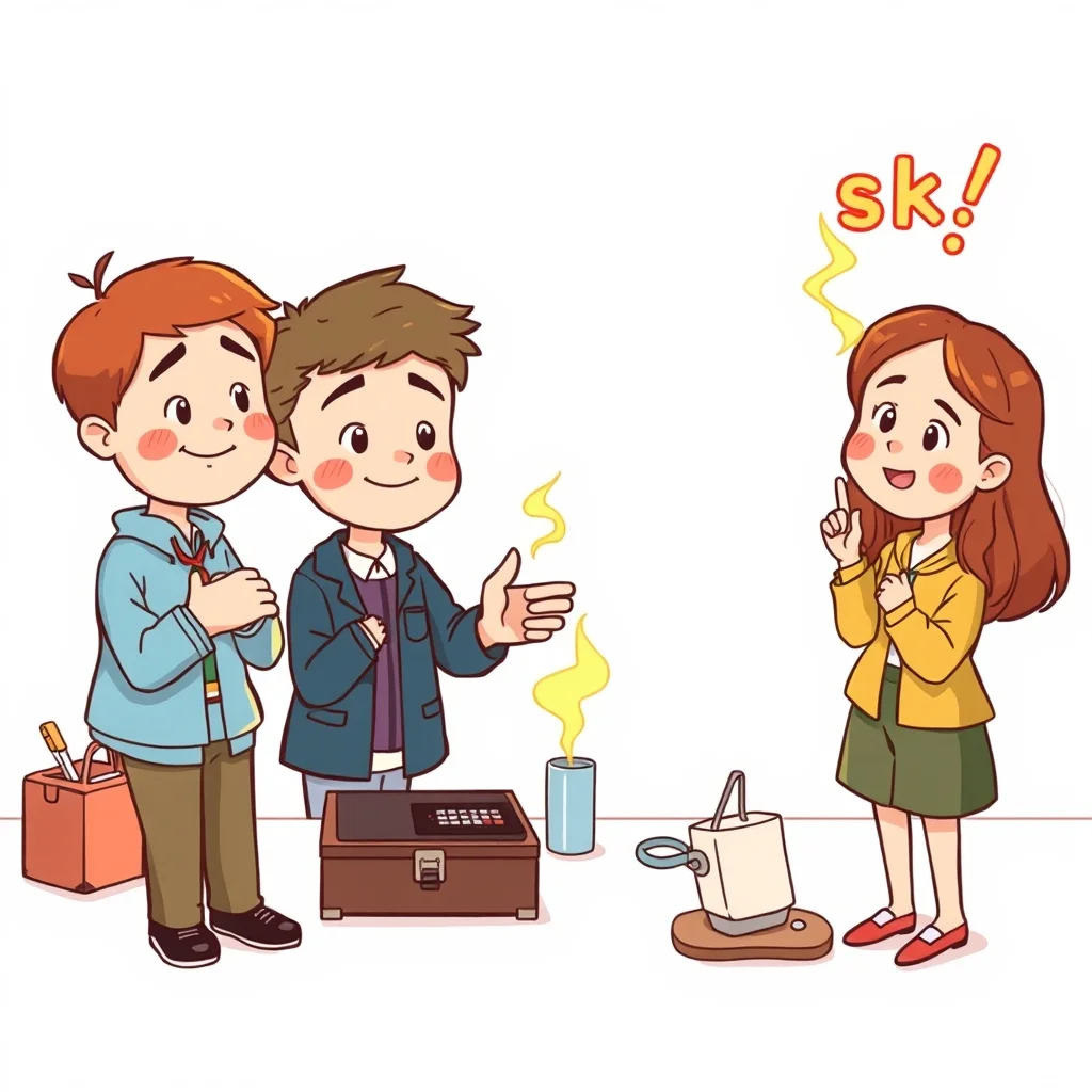 Mnemonic illustration for 四つ — four things