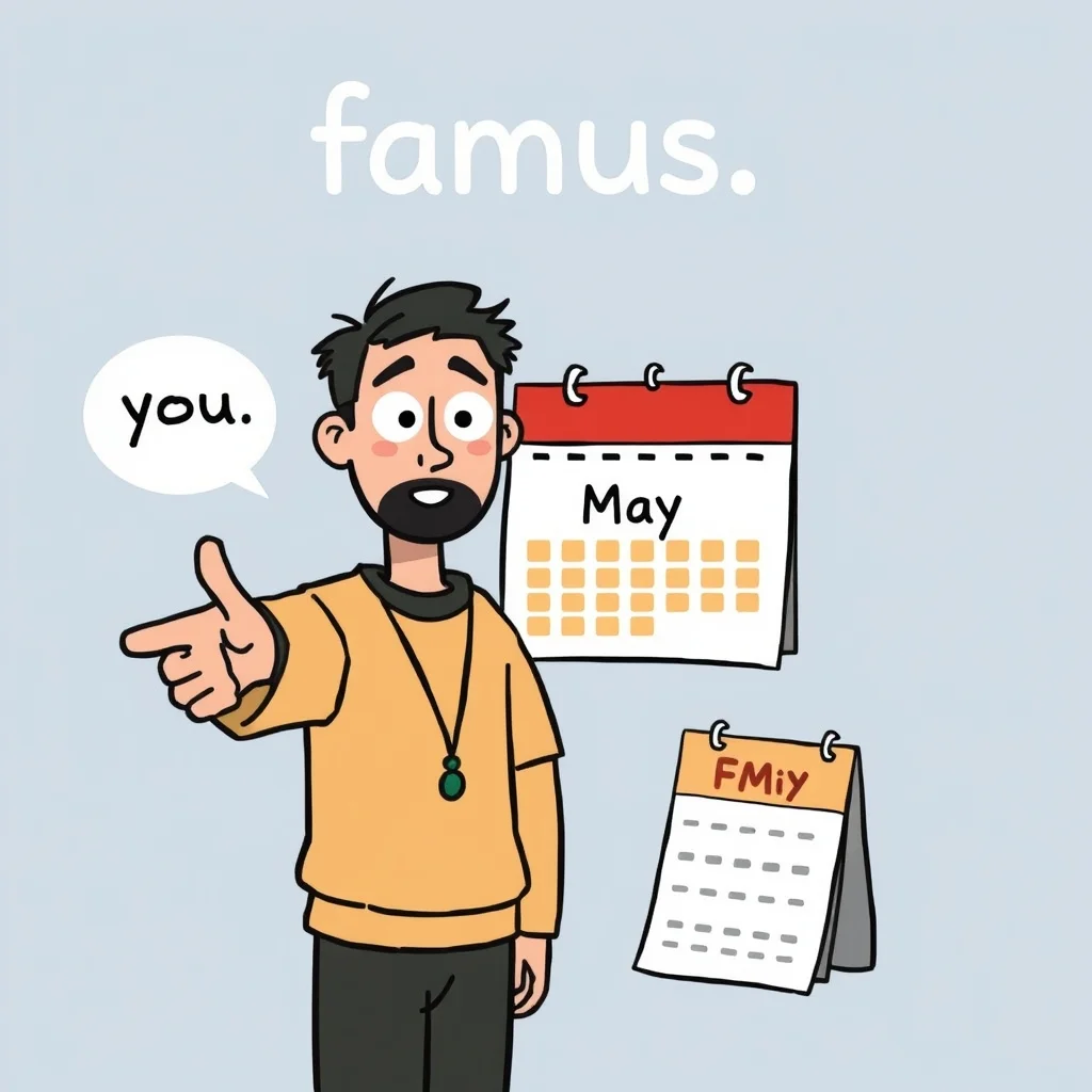 Mnemonic illustration for 有名 — famous